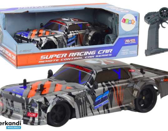 Kaukosäätöinen Urheiluauto RC 1:18 Harmaa