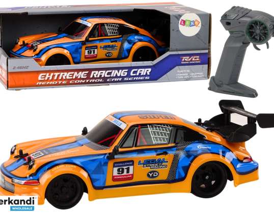 RC Car Remote Controlled 1:16 Rubber Wheels Drift Orange