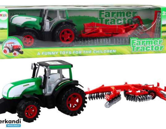 Traktor Mit Anhänger Landwirtschaftsmaschine Strickmähmaschine