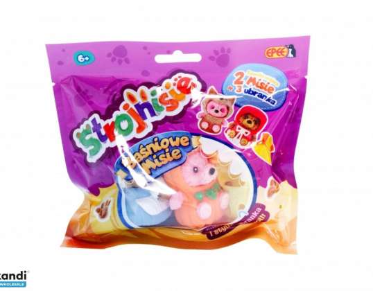 Figurines fairy tale bears 2 pack Cinderella pumpkin costume ugly duckling