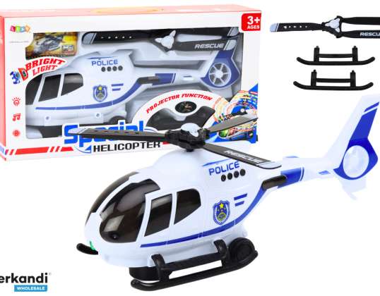 Polizeihubschrauber mit Licht und Sound