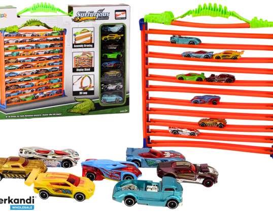 Garagen Parkbahn Auto 2in1  Spielzeug Set