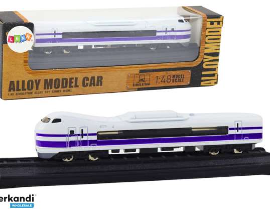 Collectible Model Train Wagon 1:48 Metal White Purple