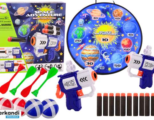 Skill Game Target Guns Darts Balls Space