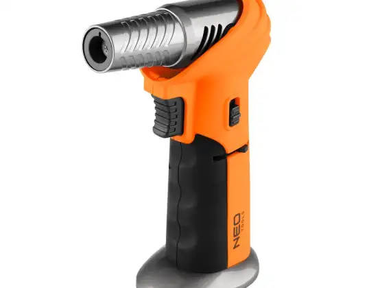 Piëzo-ontsteking gasmicrobrander. 360°. vlam aanpassing. Capaciteit van 10 g