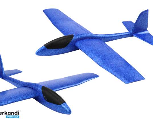 Avion Mare din Polistiren Spumă Ușor Planor Albastru 68CM