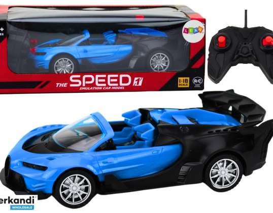Auto Deportivo Control Remoto RC 1:18 Azul