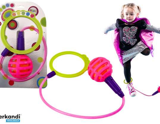 Cordino Skipper Hula Hop Su Una Gamba Rosa Diodi LED