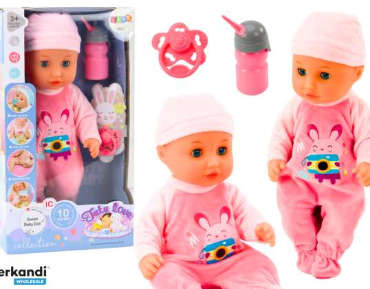 Puppe Baby Im Rosa Schlafanzug Pinkelnde Flasche Schnuller Geräusche