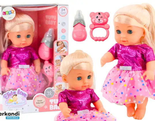 Puppe Im Rosa Kleid Pinkeln Flasche Rassel Geräusche