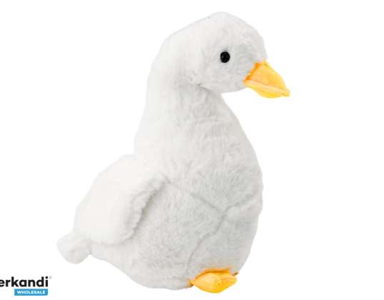 Baltoji Pliušinė Žąsis Maskotė Apkabinimo Žaislas Antis 30 cm