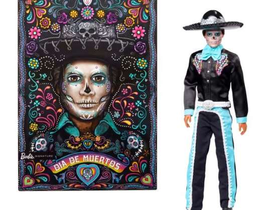 Кукла с подпис на Барби dia de muertos ken