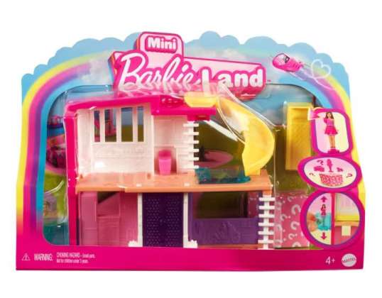 KER HYF44/HYF47 Barbie Barbie Mini domeček a sada panenek
