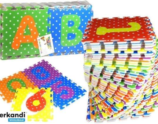 Puzzle en mousse Alphabet et chiffres colorés 36 pièces