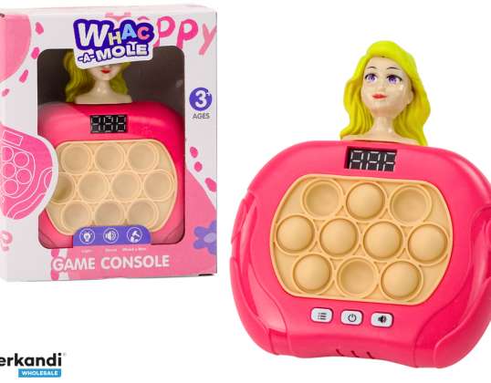 Jeu Pop It Wac A Mole Poupée Lumières Sons Rose Sensoriel