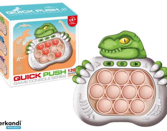 Jeu sensoriel dinosaure pop it à piles Lumières sons vert
