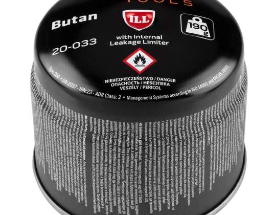 Butan gasspatron 190g. fylt