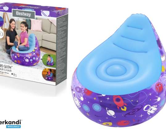 Inflatable Chair Cosmos LED 72 x 72 x 64 Bestway 75122 Purple