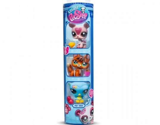 Littlest Pet Shop G7 S3 Pet Trios Figure Set Tube 3 Pack