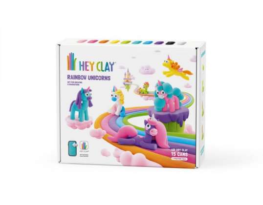 Kunststoffmasse hey Ton Einhorn Set