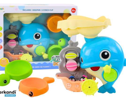 Bath Set Water Toy Dolphin Blue