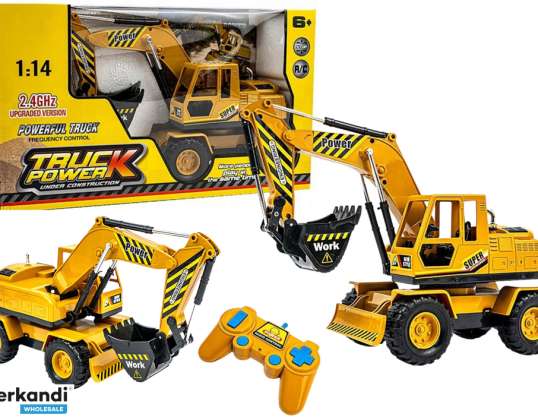Excavadora Bulldozer R/C 2 en 1 Control Remoto para Niños