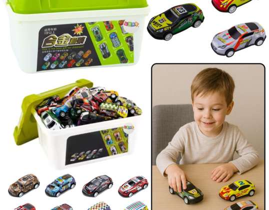 Conjunto de Autos de Juguete en Caja - 50 Autos