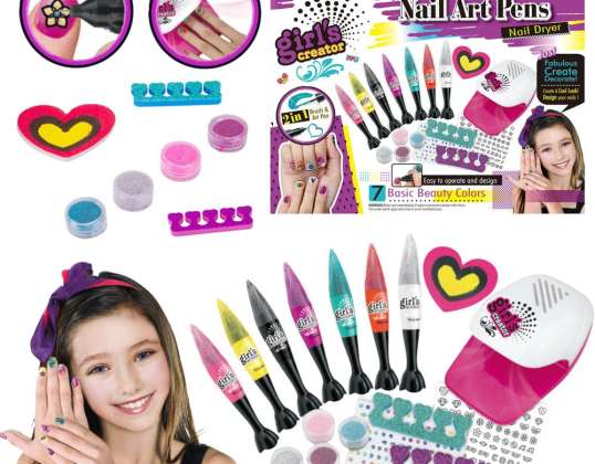 Grand kit de peinture à ongles Glitter Pens