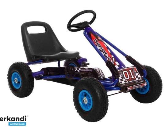 Go Kart Blauw A 15 opblaasbare wielen