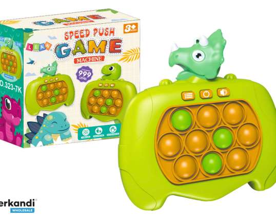 Vaardigheidsspel Pop It Console 999 Niveaus Dinosaurus Groen A