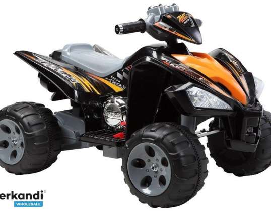 ATV med Batteri Store Hjul Svart