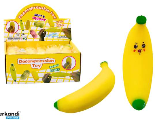 Squishy Banana Stretchy Rubber Yellow