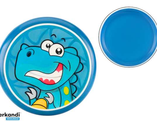 Fliegende Frisbee mit Dinosaurier, blau, 20 cm