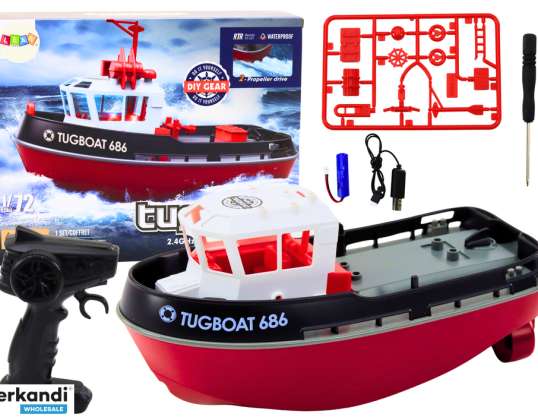 Barco RC 1:72 con control remoto 35 km/h