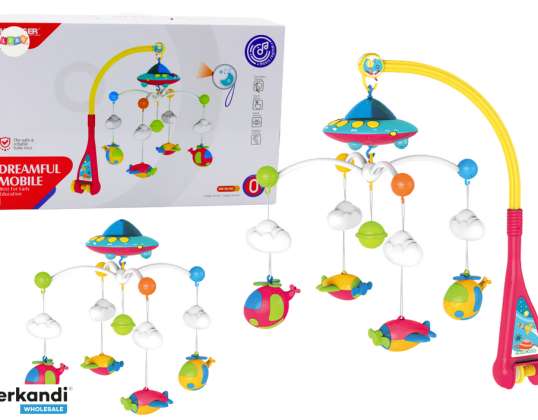 Mobiel Voor Babybed UFO Vliegtuigen Projector 108 Melodieën