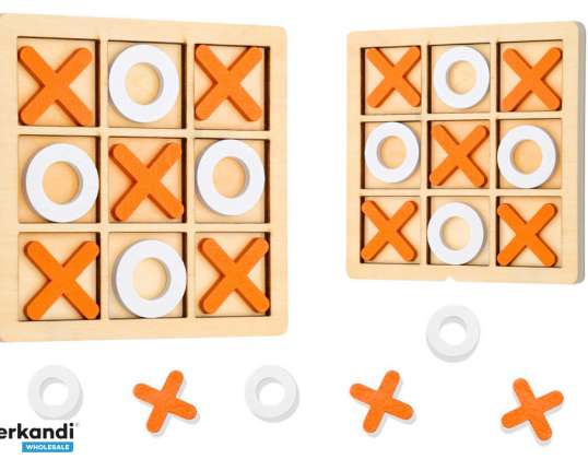 Tic-Tac-Toe Strategie Logik Holzspiel