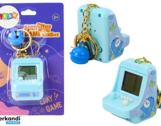 Electronic game Tetris pocket keychain blue