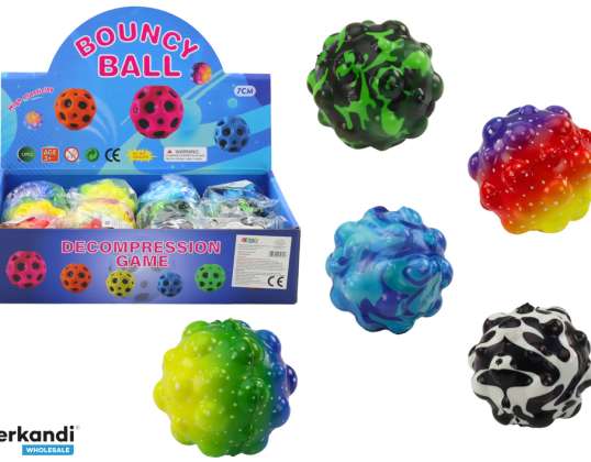 Colorful Bouncing and Molding Ball with Protrusions 6.5cm