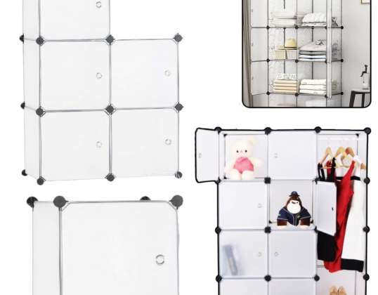 Prateleira Modular Para Sapatos Acessórios 5 Compartimentos Transparente