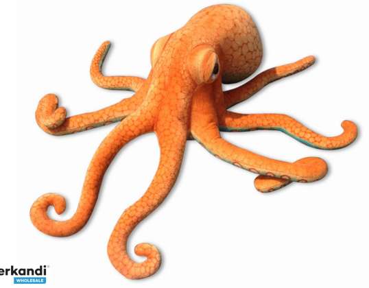 Giocattolo Polpo di Peluche Arancione 55cm