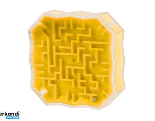 Logisch Spel Labyrint met Bal Geel