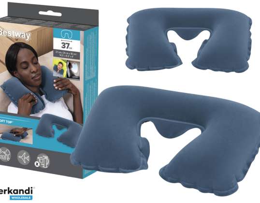 Felfújható utazópárna 46 x 28 cm Croissant Blue Bestway 67006