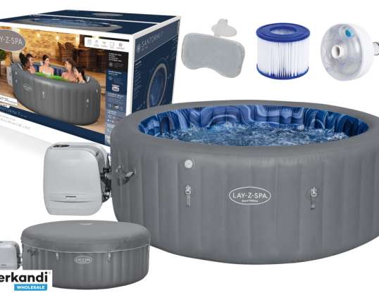 Σαντορίνη Φουσκωτό Spa για 7 άτομα 216 x 216 x 80 cm Bestway 6001T