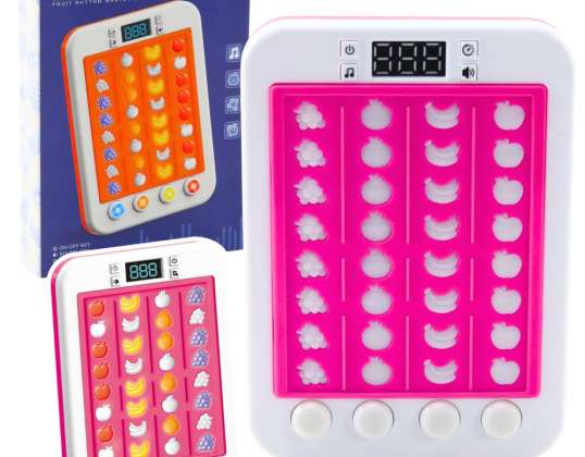 Joc electronic ritmic Fructe Lumină Sunete Roz