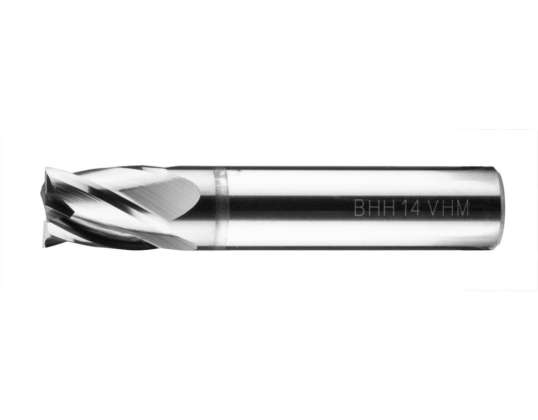 Karbidinė freza Baildon DIN 6527 K FWP4K 12 mm. VHM TiAlN. Z4. 73 12 mm