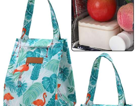 Wärmeisolierende Lunchtasche Flamingo Leaves Bag 25cm