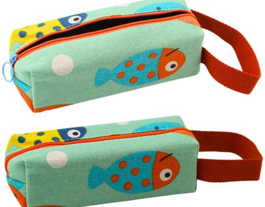 Trousse d’école Poisson Boîte à outils Porte Vert