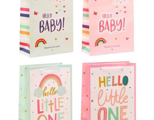 Gift Bag for Children Hello Baby Little One 36 x 12 x 10 cm