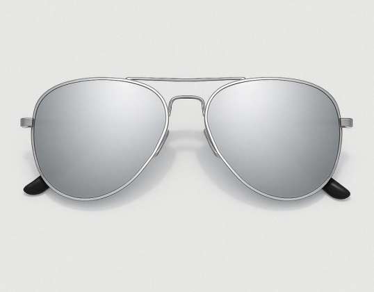 Argento &amp;#039; Angosciato&amp;#039; occhiali da sole aviator 2200-26
