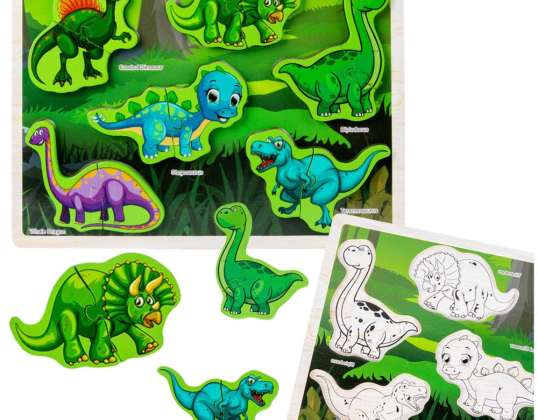 Ahşap Bulmaca Dinozorlar